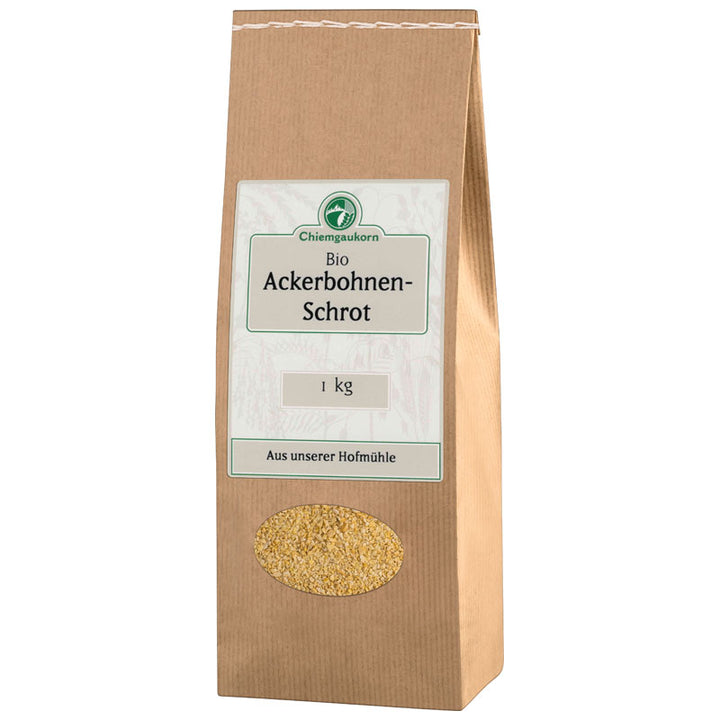 Ackerbohnen-Schrot in verschiedenen Größen