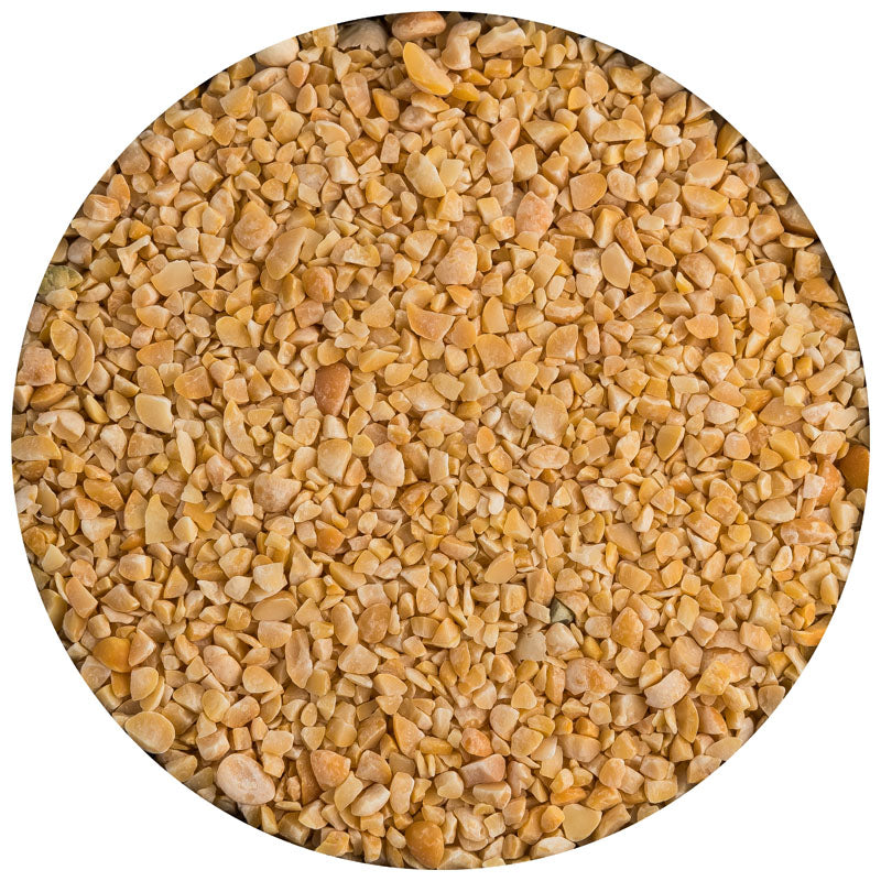Erbsen-Schrot in verschiedenen Größen